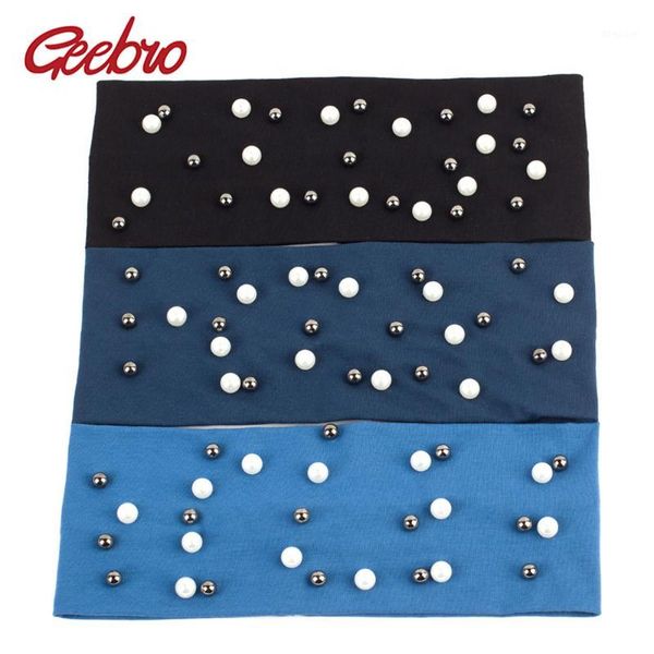geebro women's plain stretch headbands fashion cotton pearls elastic flat headband for girls shine white black pearl hair band1
geebro women's plain stretch headbands fashion cotton pearls elastic flat headband for girls shine white black pearl hair band1