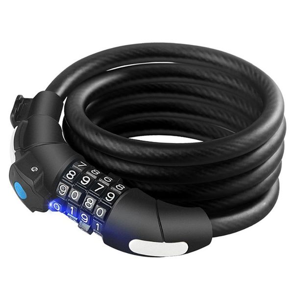bike locks lock 4 digit code combination bicycle security steel cable spiral cycling with holder & led ligh
bike locks lock 4 digit code combination bicycle security steel cable spiral cycling with holder & led ligh