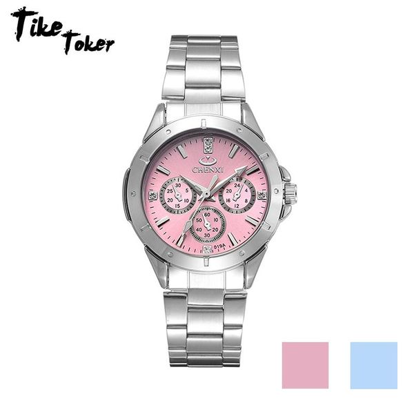 wristwatches tike toker,watches women fashion luxury watch stainless steel band diamond ladies rhineston, Slivery;brown
wristwatches tike toker,watches women fashion luxury watch stainless steel band diamond ladies rhineston, Slivery;brown