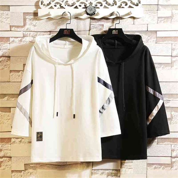 casual short sleeves hoodies summer black white hip hop loose skateboard casual men's streetwear punk clothes plus oversize 210728
casual short sleeves hoodies summer black white hip hop loose skateboard casual men's streetwear punk clothes plus oversize 210728
