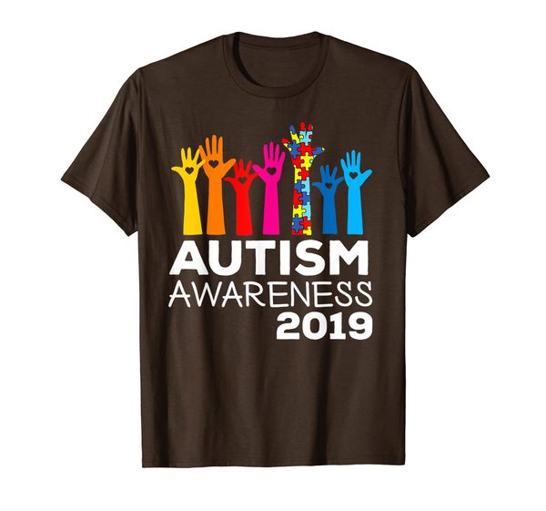 2019 autism awareness true colors t-shirt, White;black
2019 autism awareness true colors t-shirt, White;black