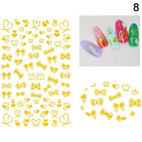 1sheet nail art sticker golden strips floral pattern manicure diy decal accessories hh881, Black
1sheet nail art sticker golden strips floral pattern manicure diy decal accessories hh881, Black