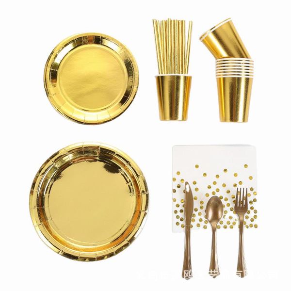disposable dinnerware stamping plates golden cups paper napkins party happy birthday decor wedding dishes tableware
disposable dinnerware stamping plates golden cups paper napkins party happy birthday decor wedding dishes tableware