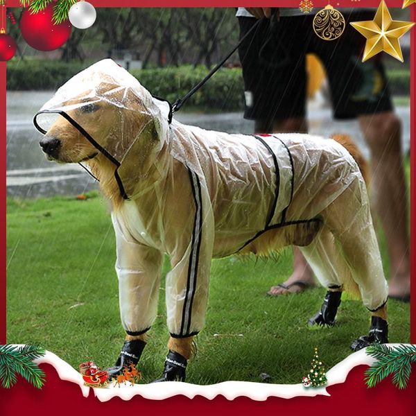 pet raincoat puppy four feet hooded transparent waterproof teddy large dog rain out clothes for animals apparel
pet raincoat puppy four feet hooded transparent waterproof teddy large dog rain out clothes for animals apparel