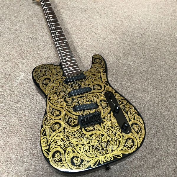 2022 eectric guitar,stringed instrument,golden flower and golden accessories,maple neck,real p
2022 eectric guitar,stringed instrument,golden flower and golden accessories,maple neck,real p