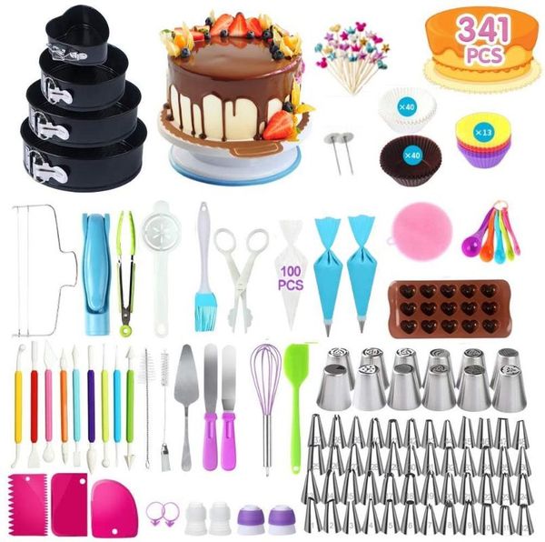 baking & pastry tools professional cake decoration tool set 341pcs non-stick lock mold large russian nozzle bag silicone spatula etc.
baking & pastry tools professional cake decoration tool set 341pcs non-stick lock mold large russian nozzle bag silicone spatula etc.