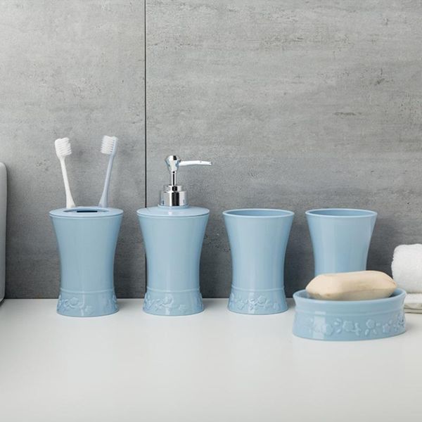 5pcs/set bath accessories kit cups toothbrush holder soap dish dispenser bathroom suit (blue) accessory set
5pcs/set bath accessories kit cups toothbrush holder soap dish dispenser bathroom suit (blue) accessory set