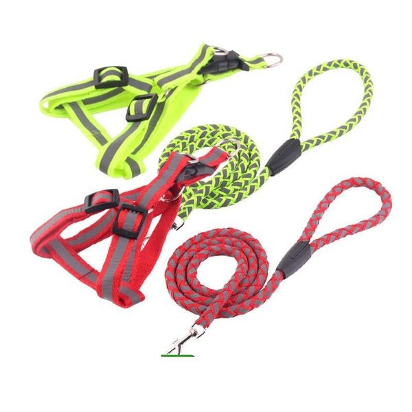 dog collars & leashes pet puppy nylon rope reflective strap adjustable harness lead leash with clip walking training leader
dog collars & leashes pet puppy nylon rope reflective strap adjustable harness lead leash with clip walking training leader