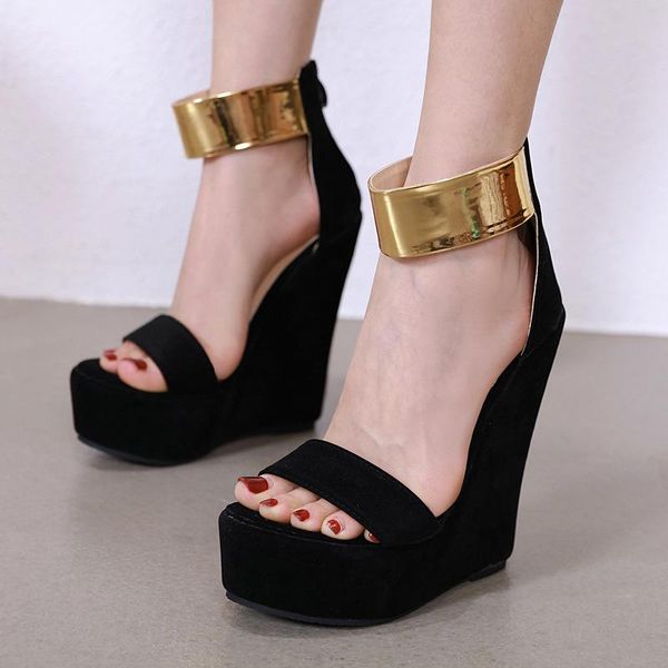 sandals 2021 street show, versatile, personalized slope heel women's sandals, large size 40, Black
sandals 2021 street show, versatile, personalized slope heel women's sandals, large size 40, Black