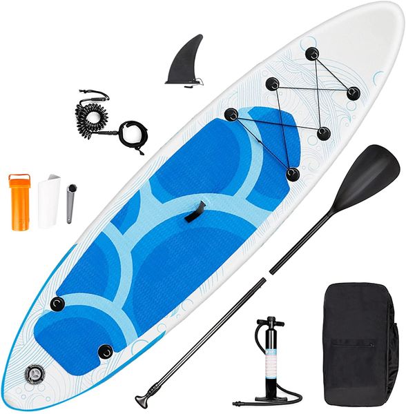 inflatable stand up paddle board with great sup accessories, wide stance, surf control, two-way air pump, standing boat for beginner/youth/a
inflatable stand up paddle board with great sup accessories, wide stance, surf control, two-way air pump, standing boat for beginner/youth/a