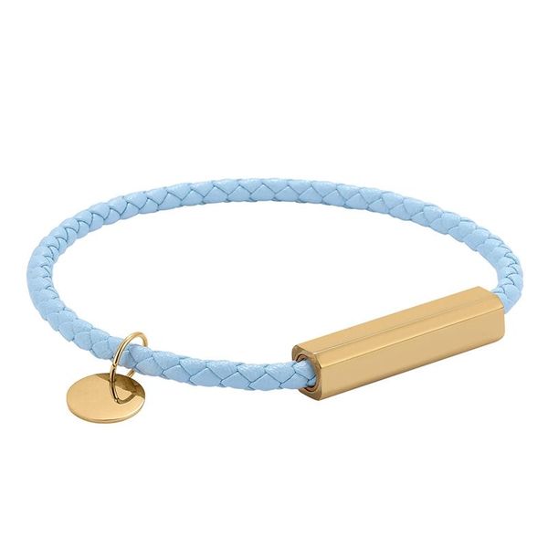 simple charm jewelry blue braided leather bracelet women men stainless steel magnet buckle couples wristband pd0717 bracelets, Golden;silver
simple charm jewelry blue braided leather bracelet women men stainless steel magnet buckle couples wristband pd0717 bracelets, Golden;silver
