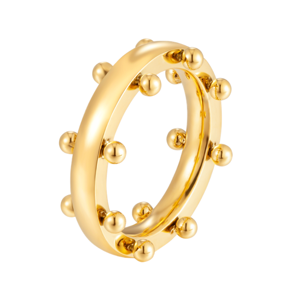 trendy ring gold color stainless steel for women ladies mini balls finger rings fashion jewelry gifts cluster, Golden;silver
trendy ring gold color stainless steel for women ladies mini balls finger rings fashion jewelry gifts cluster, Golden;silver
