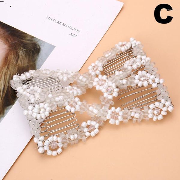 magic twist rhombus beads hair side combs pearl stretchy beaded hairpin bow double stretching hairstyle clip for women rp clips1
magic twist rhombus beads hair side combs pearl stretchy beaded hairpin bow double stretching hairstyle clip for women rp clips1