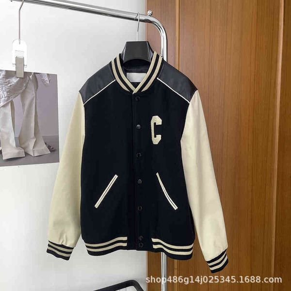 women's jackets ce home's patchwork bomber embroidered letter c loose jacket contrast men's and women's college ckrl, Black;brown
women's jackets ce home's patchwork bomber embroidered letter c loose jacket contrast men's and women's college ckrl, Black;brown