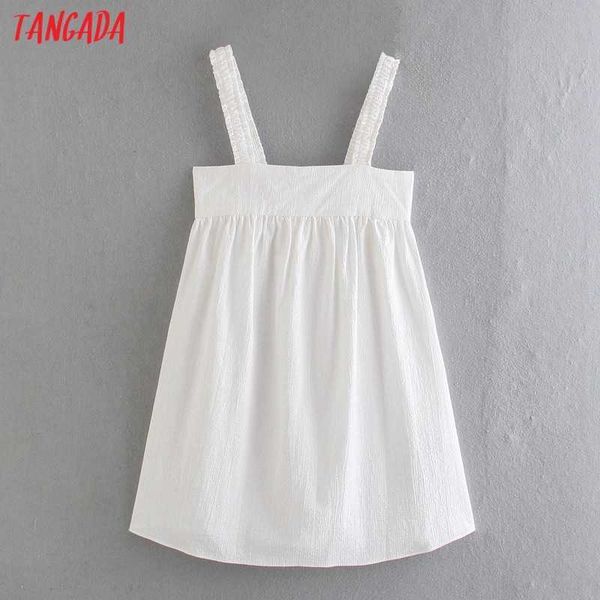 tangada women white dress sleeveless backless summer fashion high street dresses vestido 4n72 210609, Black;gray
tangada women white dress sleeveless backless summer fashion high street dresses vestido 4n72 210609, Black;gray