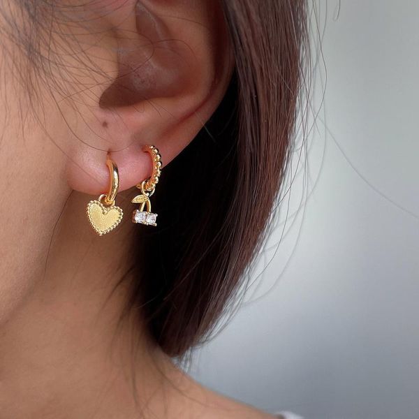 hoop & huggie timeless wonder sweet cherry heart earrings women jewelry goth boho designer trendy punk ins runway fancy gift mix 6322, Golden;silver
hoop & huggie timeless wonder sweet cherry heart earrings women jewelry goth boho designer trendy punk ins runway fancy gift mix 6322, Golden;silver