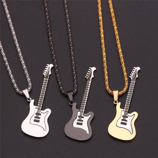 pendant necklaces hip-hop mini guitar stainless steel music lovers necklace fashion cute rapper collar jewelry nightclub christmas gifts, Silver
pendant necklaces hip-hop mini guitar stainless steel music lovers necklace fashion cute rapper collar jewelry nightclub christmas gifts, Silver