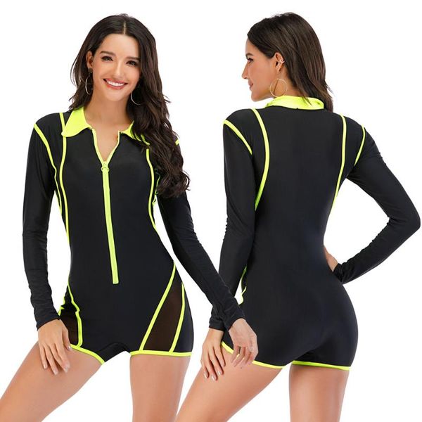 women swimswear one piece surfsuit swimsuit surfing suits long sleeve swimming bathing floral beachwear wear for female one-piece
women swimswear one piece surfsuit swimsuit surfing suits long sleeve swimming bathing floral beachwear wear for female one-piece