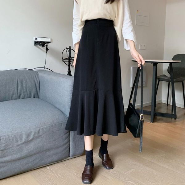 skirts black skirt women's spring and autumn 2021 high waist slim a-line medium length design long
skirts black skirt women's spring and autumn 2021 high waist slim a-line medium length design long