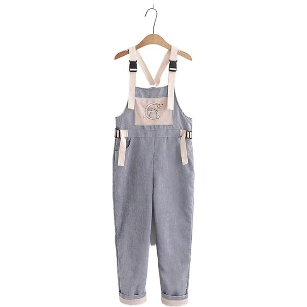 cartoon embroidery cute women jumpsuits autumn sweet ladies cotton playsuits front pocket cute bf bib ankle length pant 210326, Black;white
cartoon embroidery cute women jumpsuits autumn sweet ladies cotton playsuits front pocket cute bf bib ankle length pant 210326, Black;white