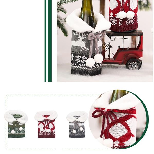 christmas decorations knitted wine bottle covers neckline furs ball design sweater party supplies hyd88
christmas decorations knitted wine bottle covers neckline furs ball design sweater party supplies hyd88