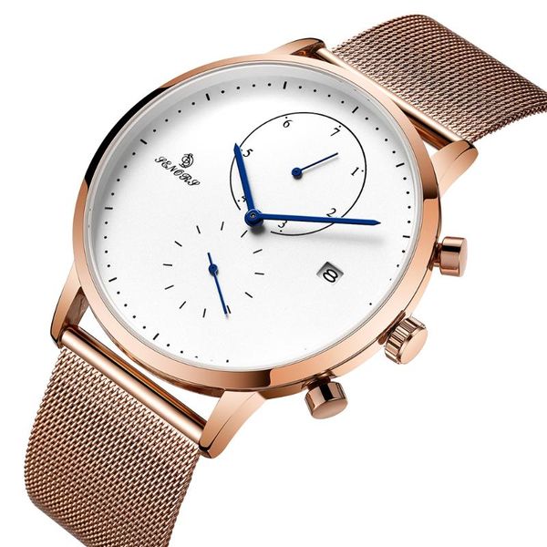 wristwatches business men watches waterproof day and date big face dial 43mm quartz watch for man stainless steel mesh strap black gold whit, Slivery;brown
wristwatches business men watches waterproof day and date big face dial 43mm quartz watch for man stainless steel mesh strap black gold whit, Slivery;brown