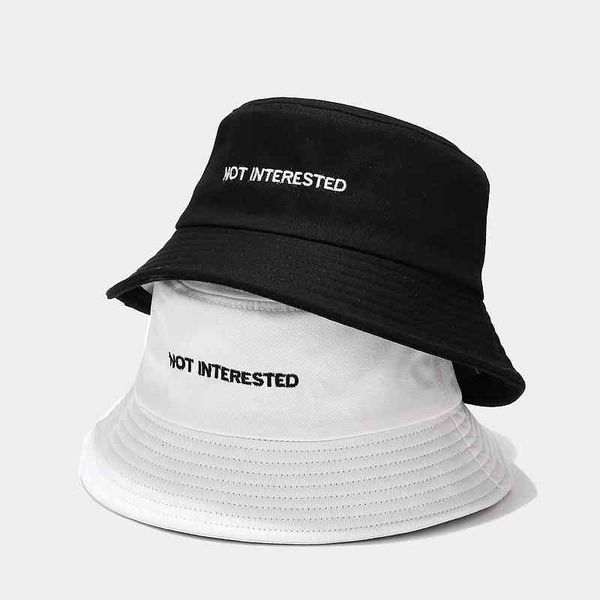 not interested letters bucket hat embroidery fashion four seasons sun protection bucket hats panama for men women, Blue;gray
not interested letters bucket hat embroidery fashion four seasons sun protection bucket hats panama for men women, Blue;gray