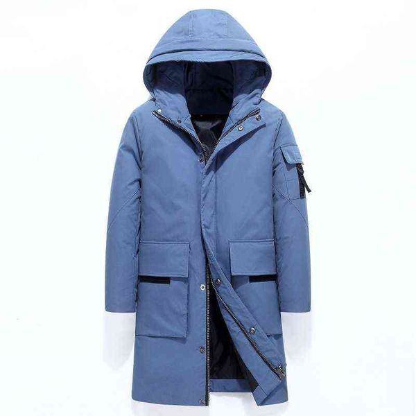 simple autumn winter men's hooded thickened medium long casual and versatile trend personalized down jacket, Black
simple autumn winter men's hooded thickened medium long casual and versatile trend personalized down jacket, Black