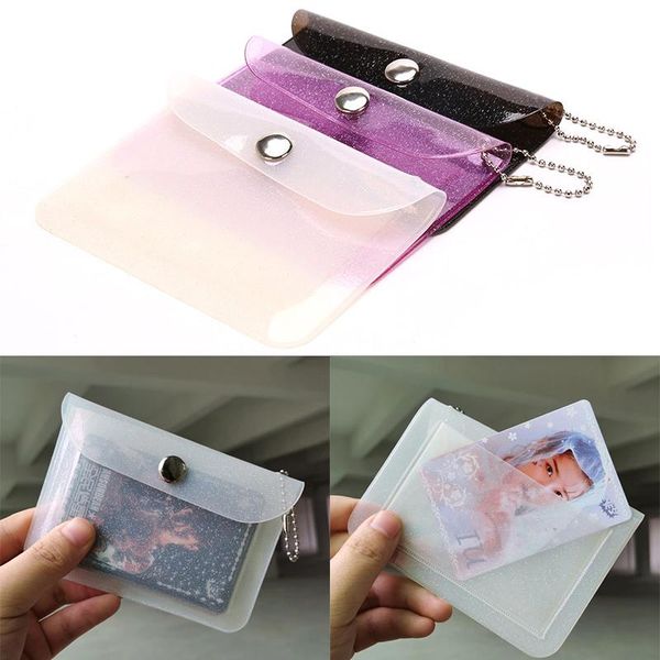 card holders transparent waterproof pvc business holder mini wallet girls coin purse, Brown;gray
card holders transparent waterproof pvc business holder mini wallet girls coin purse, Brown;gray