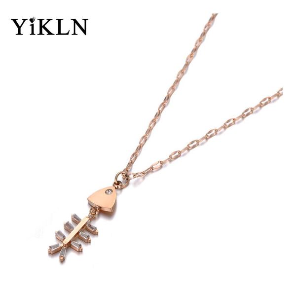 yikln trendy stainless steel cz crystal fish skeleton choker necklaces for women office style charm pendant necklace yn19217, Silver
yikln trendy stainless steel cz crystal fish skeleton choker necklaces for women office style charm pendant necklace yn19217, Silver