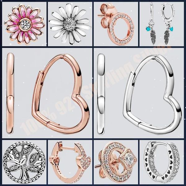 stud original 925 sterling silver beautiful heart and rose chrysanthemum pan earrings for women wedding gift fashion jewelry, Golden;silver
stud original 925 sterling silver beautiful heart and rose chrysanthemum pan earrings for women wedding gift fashion jewelry, Golden;silver