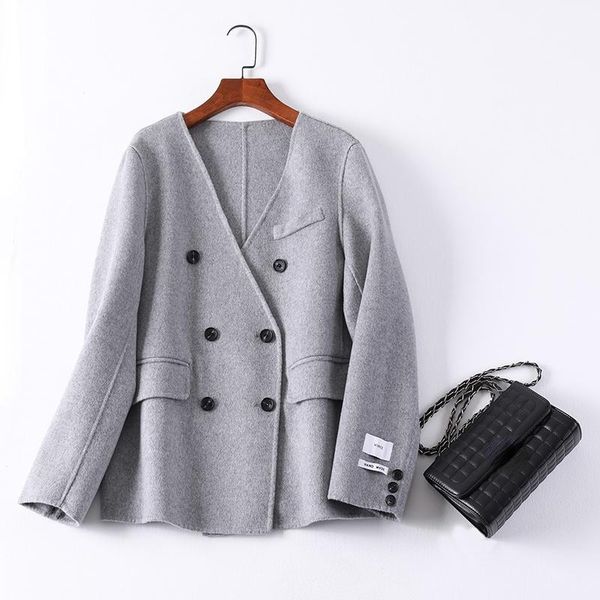 women's wool & blends coat women autumn korean woolen jackets two-piece set cloak woman clothes short coats manteau femme hiver wpy4221, Black
women's wool & blends coat women autumn korean woolen jackets two-piece set cloak woman clothes short coats manteau femme hiver wpy4221, Black