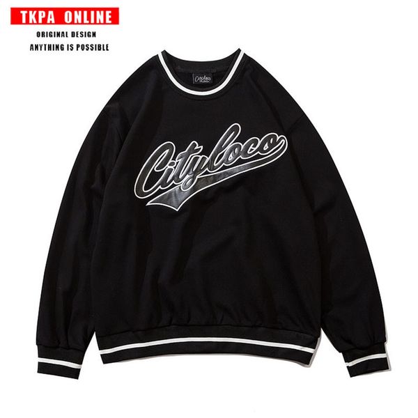 tkpa high street fashion letter embroidery 2021 spring new long sleeve t-shirt men and women hip hop sweater, Black
tkpa high street fashion letter embroidery 2021 spring new long sleeve t-shirt men and women hip hop sweater, Black