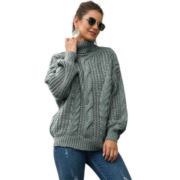 autumn fashion sweater women long sleeve turtleneck solid color knitted female casual plus size thick pullovers 210608, White;black
autumn fashion sweater women long sleeve turtleneck solid color knitted female casual plus size thick pullovers 210608, White;black