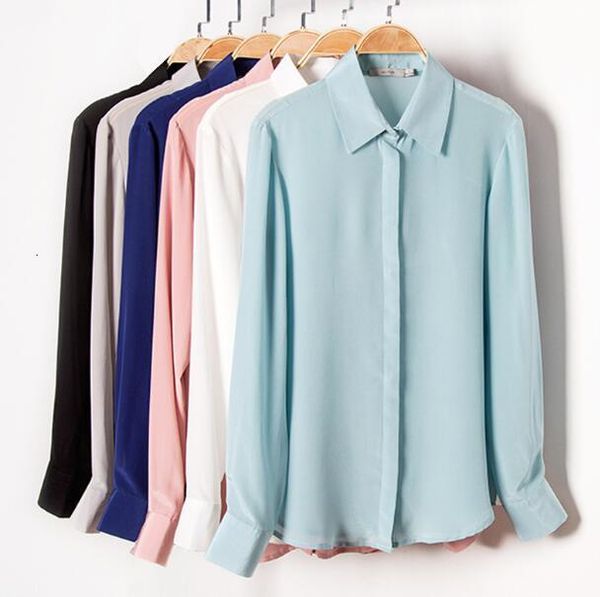 women's blouses & shirts quality 100% real silk solid basic color collar office work shirt blouse l xl 2xl ys001 wrzk, White
women's blouses & shirts quality 100% real silk solid basic color collar office work shirt blouse l xl 2xl ys001 wrzk, White