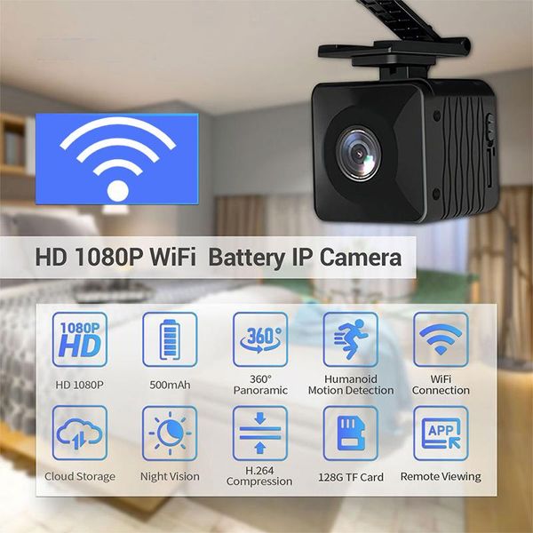 mini cameras wifi home security camera motion micro sensor system indoor hd 1080p night vision ip/network wireless body