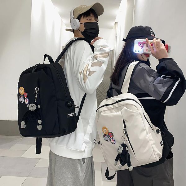 backpack vreyme fashion canvas women large capacity travel school bags plush pendant waterproof bag teen student bookbag
backpack vreyme fashion canvas women large capacity travel school bags plush pendant waterproof bag teen student bookbag