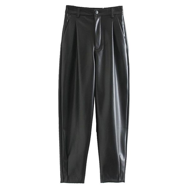 saimishi pu leather loose pants women fashion faux trousers yellow elegant pockets zipper button pant female ladies women's & capris, Black;white
saimishi pu leather loose pants women fashion faux trousers yellow elegant pockets zipper button pant female ladies women's & capris, Black;white