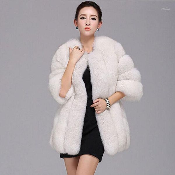women's fur & faux plus size women coats lady winter lurury fashion coat elegant thick warm outerwear fake long jacket chaquetas mujer, Black
women's fur & faux plus size women coats lady winter lurury fashion coat elegant thick warm outerwear fake long jacket chaquetas mujer, Black