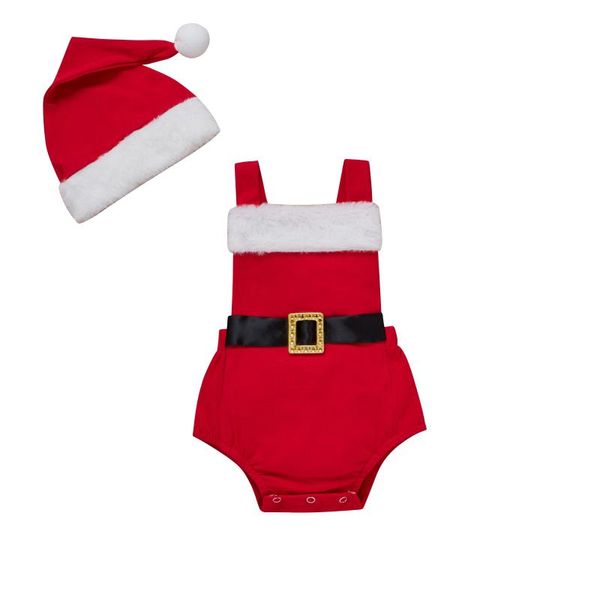 jumpsuits children's christmas romper with hat baby girls 2pcs outfits color block sleeveless strap santa set, Blue
jumpsuits children's christmas romper with hat baby girls 2pcs outfits color block sleeveless strap santa set, Blue