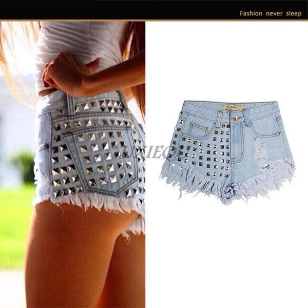 women's jeans 2021 short style ripped rivets irregular cat fringed denim high waist pants shorts, Blue
women's jeans 2021 short style ripped rivets irregular cat fringed denim high waist pants shorts, Blue