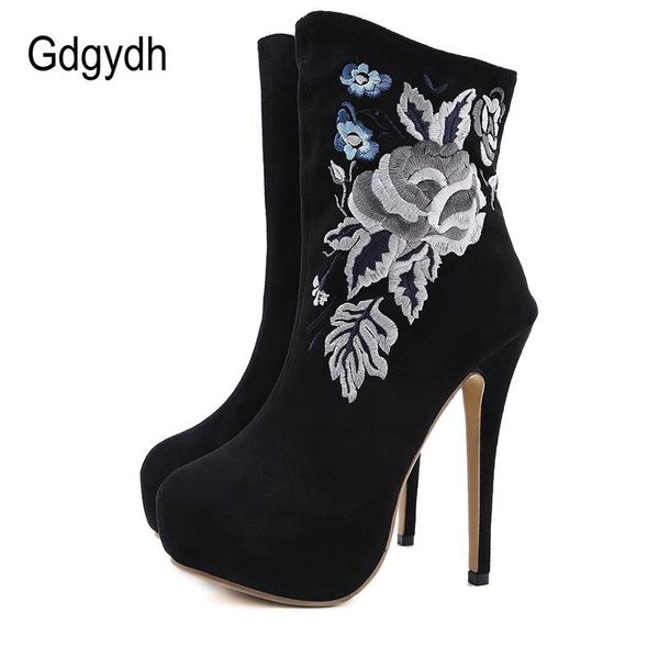 boots gdgydh flower vinage gothic ankle platform high heels stiletto unique women spring shoes zipper plus size 42 nightclub, Black
boots gdgydh flower vinage gothic ankle platform high heels stiletto unique women spring shoes zipper plus size 42 nightclub, Black