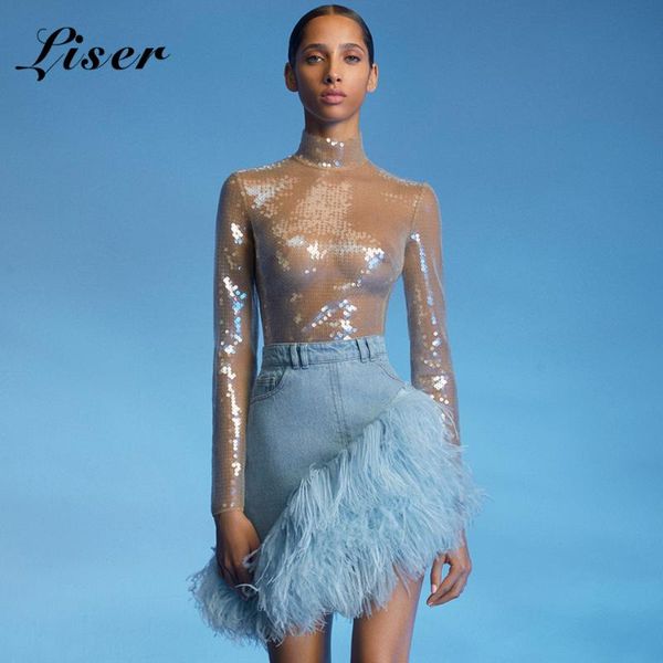 women's jumpsuits & rompers liser 2021 summer women bodysuits turtleneck sequined bodycon chic club celebrity party bodysuit vestidos, Black;white
women's jumpsuits & rompers liser 2021 summer women bodysuits turtleneck sequined bodycon chic club celebrity party bodysuit vestidos, Black;white