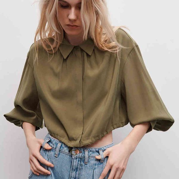 za summer women blouse solid lantern long sleeve shirt office lady female single breasted turn down collar 210422, White
za summer women blouse solid lantern long sleeve shirt office lady female single breasted turn down collar 210422, White