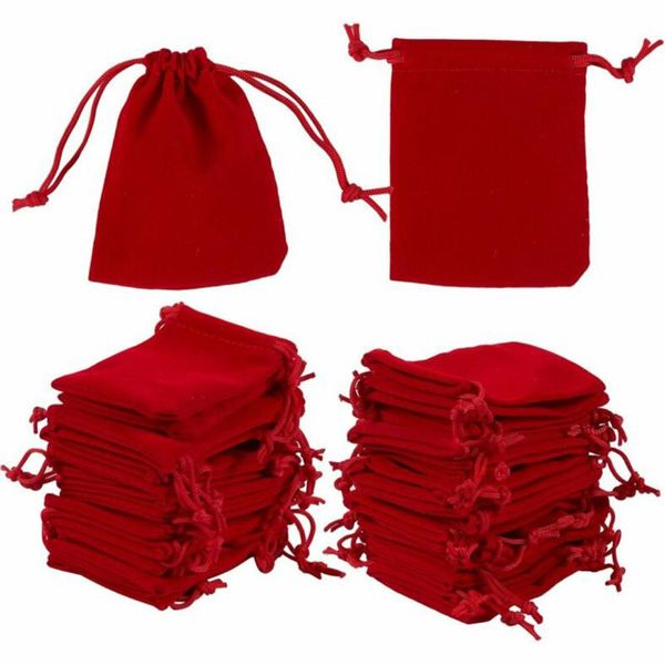 Drawstring Velvet Jewelry Bags 3.5\"X2.7\" Wedding Party Favor Gift Pouch Red For Rings Bracelets Watches Storage
Drawstring Velvet Jewelry Bags 3.5\"X2.7\" Wedding Party Favor Gift Pouch Red For Rings Bracelets Watches Storage
