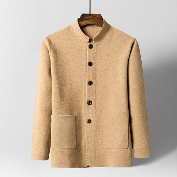 men's sweaters high-end sweater coat spring and autumn trend casual handsome knitted cardigan woolen jacket, White;black
men's sweaters high-end sweater coat spring and autumn trend casual handsome knitted cardigan woolen jacket, White;black