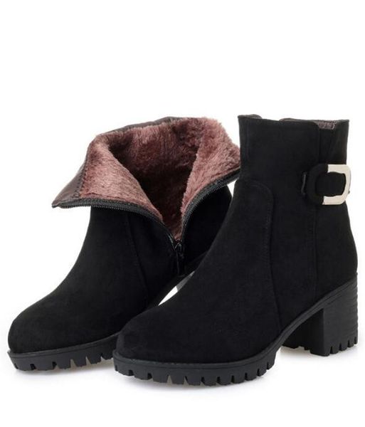 boots matte cowhide autumn winter wool women warm snow 2021 plus size 35-43 non-slip high heel shoes, Black
boots matte cowhide autumn winter wool women warm snow 2021 plus size 35-43 non-slip high heel shoes, Black