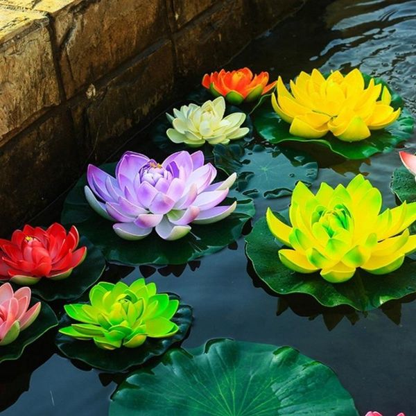 decorative flowers & wreaths 18cm floating artificial lotus for aquarium fish tank pond water lily flower home decorations
decorative flowers & wreaths 18cm floating artificial lotus for aquarium fish tank pond water lily flower home decorations