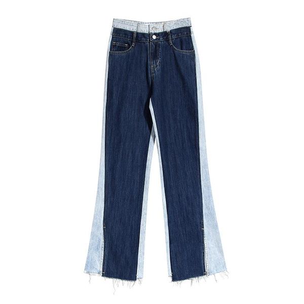 women's jeans seebeautiful thin female contrast color high waist button pockets wide leg denim pants summer 2021 fashion tide l192, Blue
women's jeans seebeautiful thin female contrast color high waist button pockets wide leg denim pants summer 2021 fashion tide l192, Blue