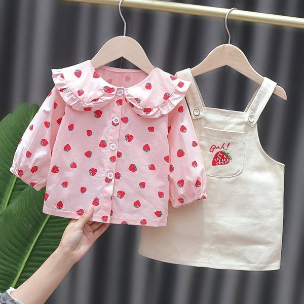 girls dress shirt two-piece suit 2021 spring children's clothing children lace denim skirt sets, White
girls dress shirt two-piece suit 2021 spring children's clothing children lace denim skirt sets, White